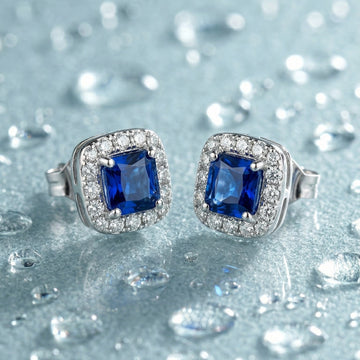 ROYAL BLUE AFFAIR STUD EARRINGS E181