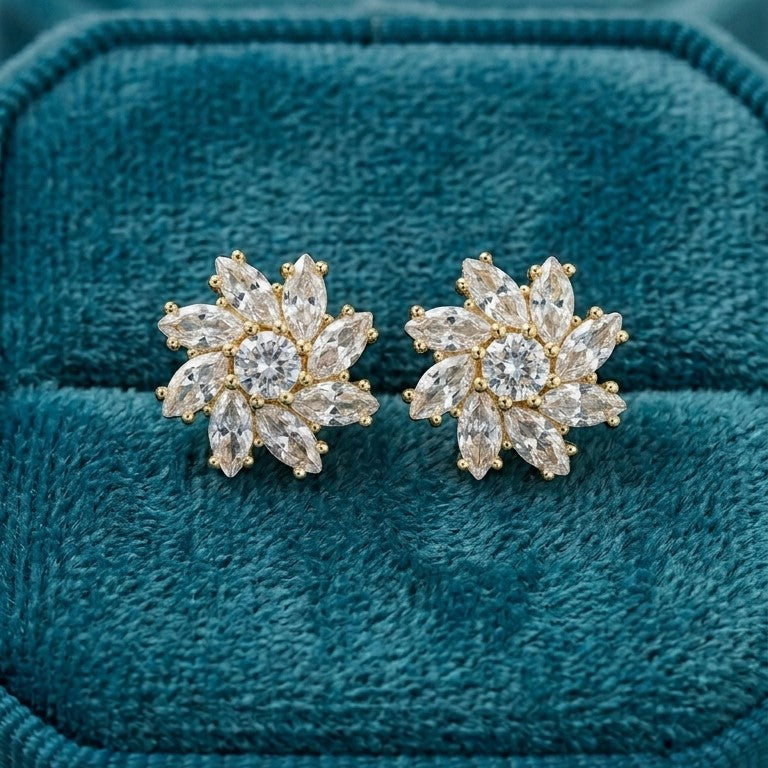 Glowing Marigold Earrings [E117]