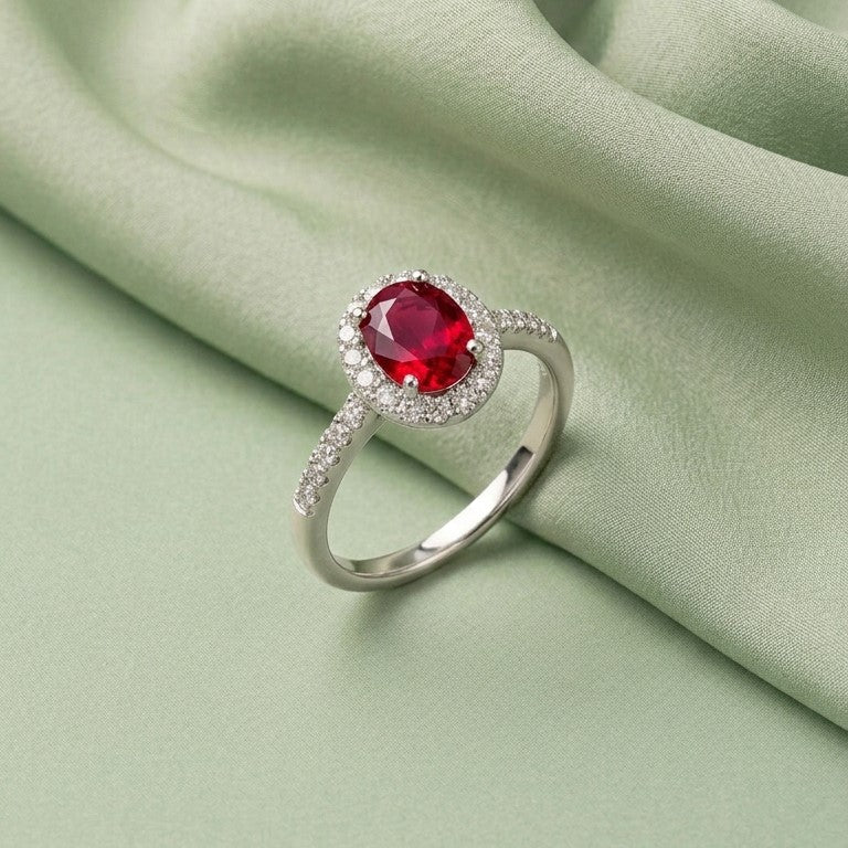 RUBY SOLITAIRE RING [M]R099