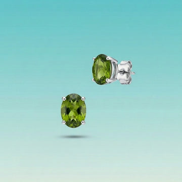 Vivid Green Micro Earrings [E494]