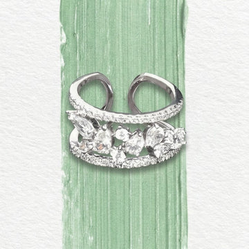 SHINING SILVER BAND RING [H]R082