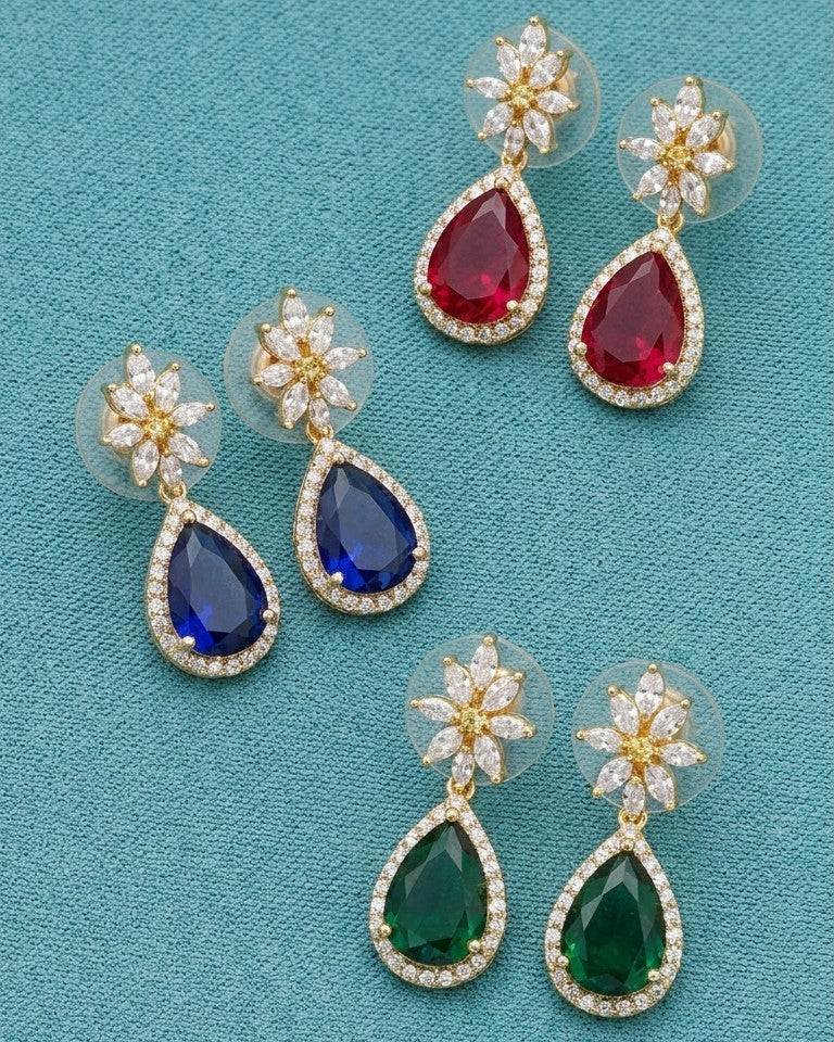 TEARDROP DANGLE EARRINGS [S]E518