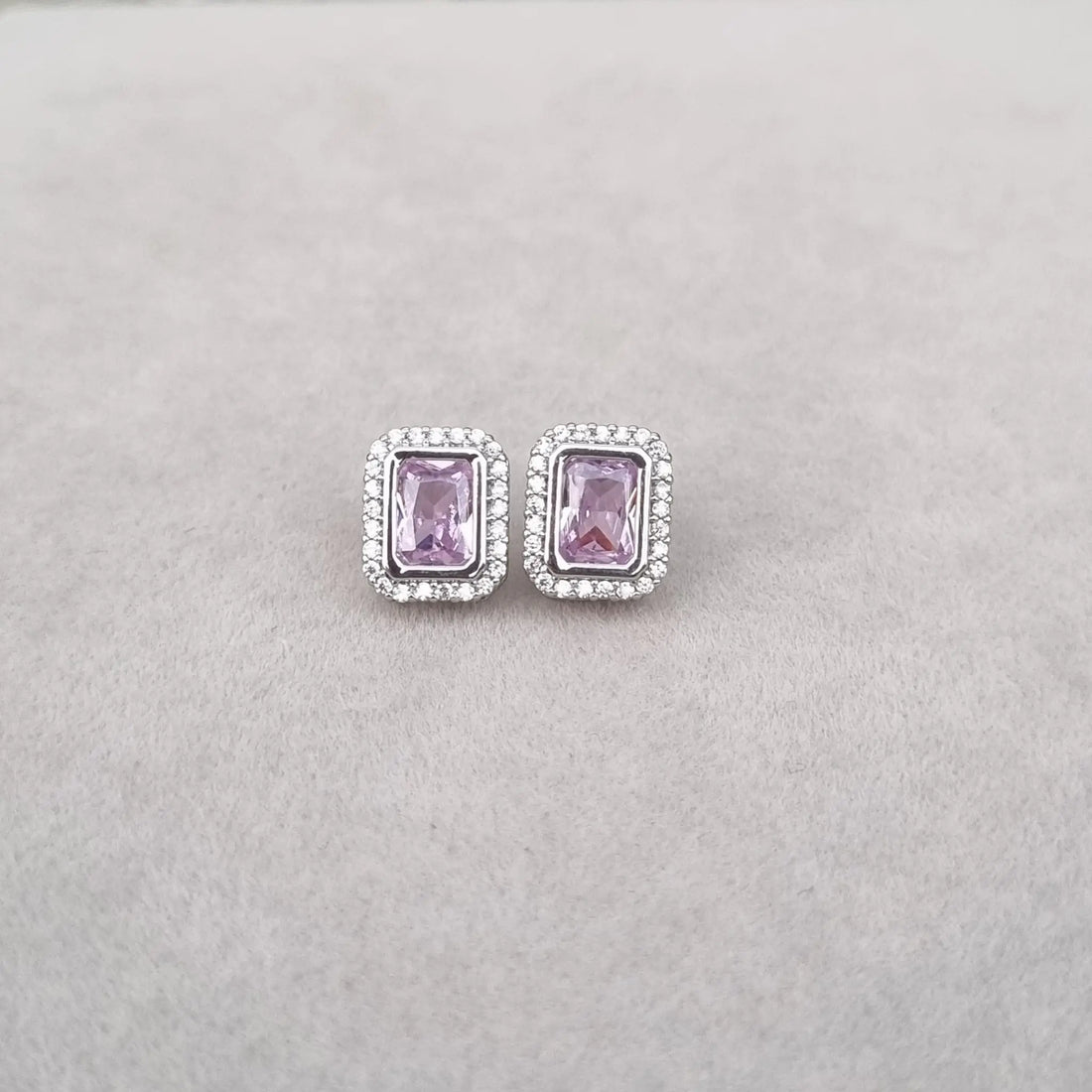 Crystal Pink Velvet Earrings [A]E602