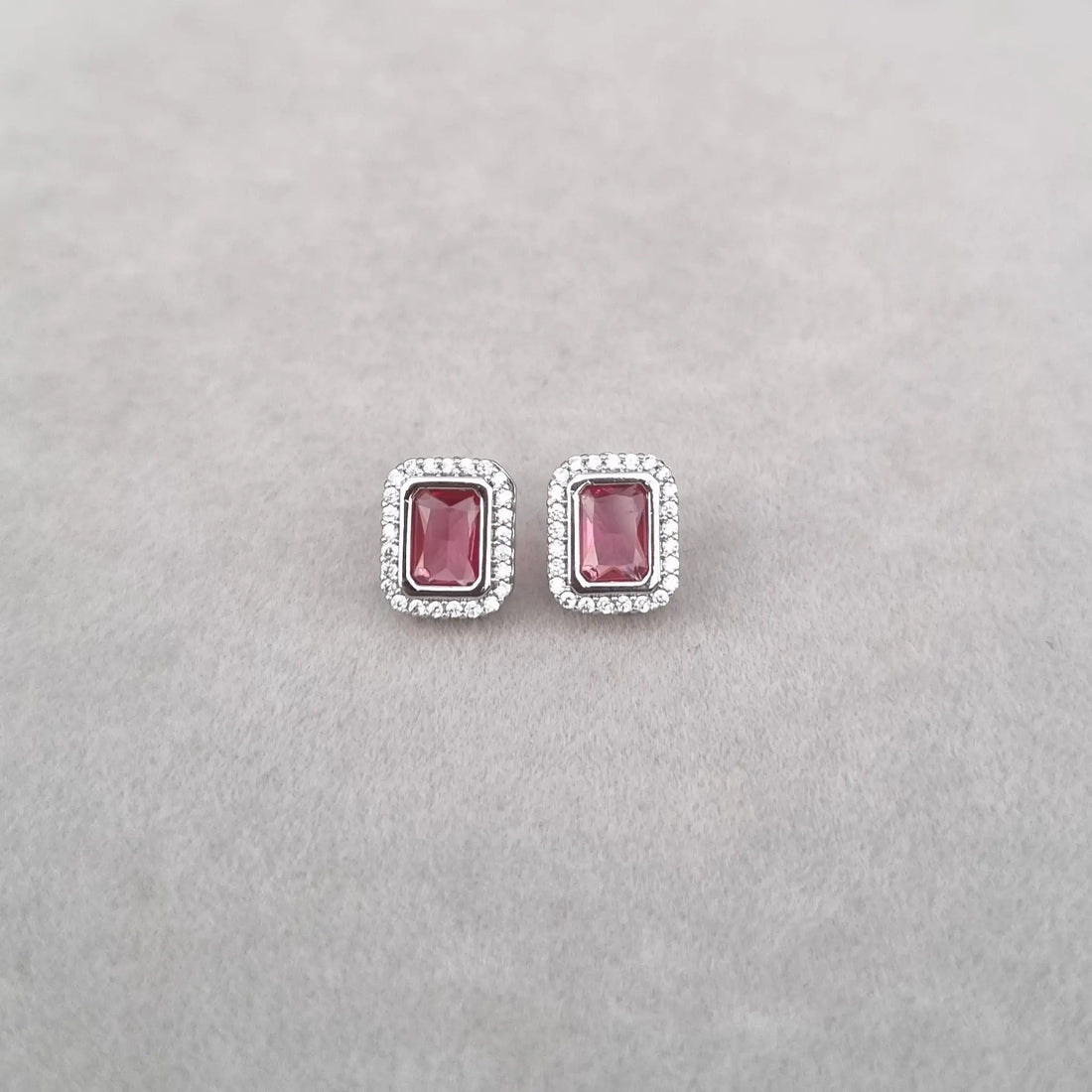 Crystal Ruby Velvet Earrings [A]E603