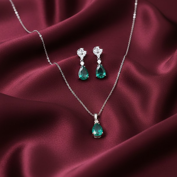 Emerald Teardrop Elegance Set [S]S067