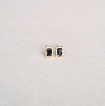 ELEGENT BLACK AND GOLD EARRINGS E179