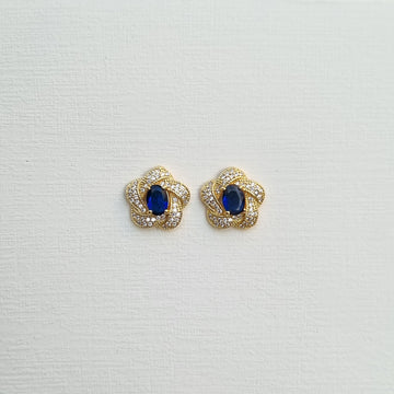 ROYAL MAJESTY FLOWER EARRINGS E167