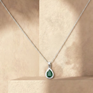 EMERALD DROP NECKLACE [H]N154