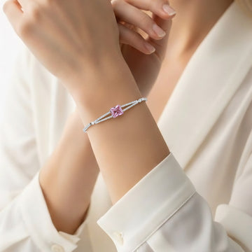 Luxe Pink Stone Bracelet [S]B129