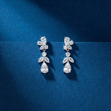 CRYSTAL CASCADE EARRINGS  E420