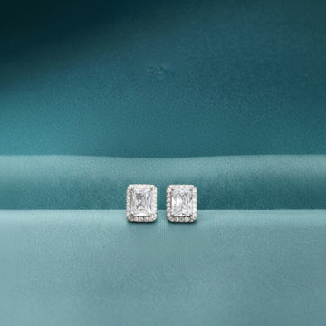 Diamond Duo Stud Earrings [E068]