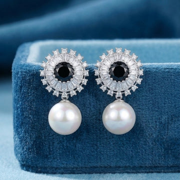 Starburst Pearl Drop Earring Collection [A]E585