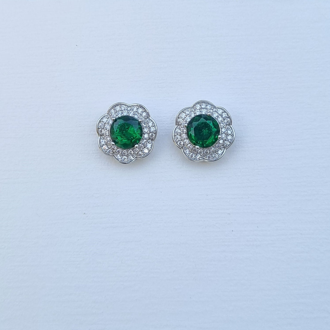 Empress Emerald Bloom Studs [A]E577