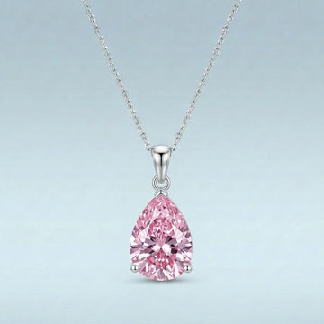 Pink Teardrop Elegance Necklace [H]N184