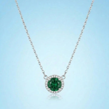 Emerald Circle Necklace [S]N163
