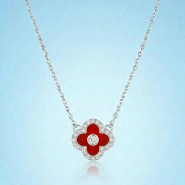 RED FLOWER POWER NECKLACE [S]N167