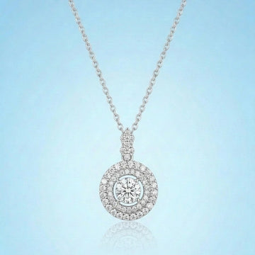 DAZZLING CIRCLE PENDANT NECKLACE N016