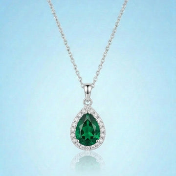 EMERALD DROP NECKLACE [H]N154