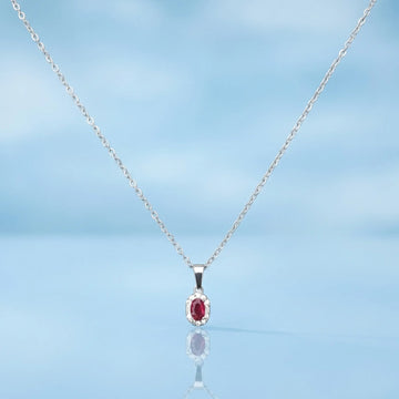 Ruby Gemstone Elegance Necklace [S]N120