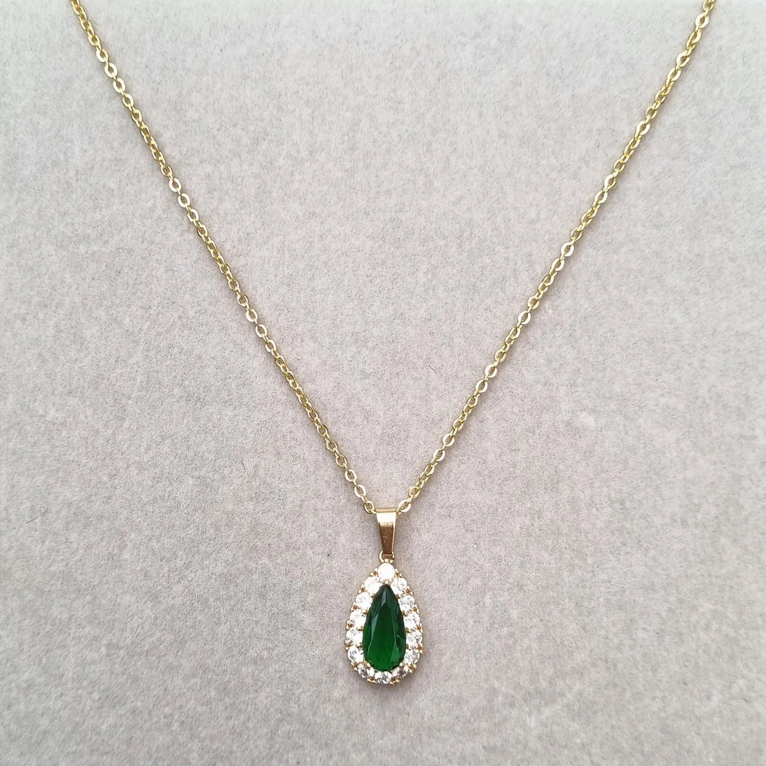 Imperial Emerald Drop Necklace [H]N201
