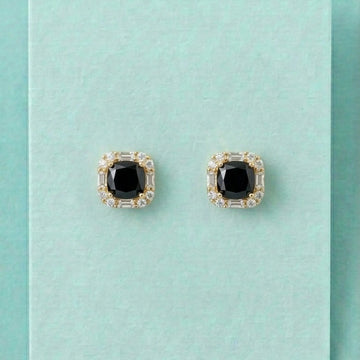 Midnight Regal Halo Studs [A]E590