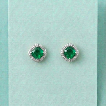 Emerald Glaze Studs [A]E599