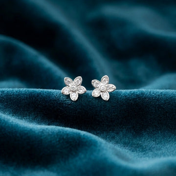 Diamond Daisy Studs [A]E606