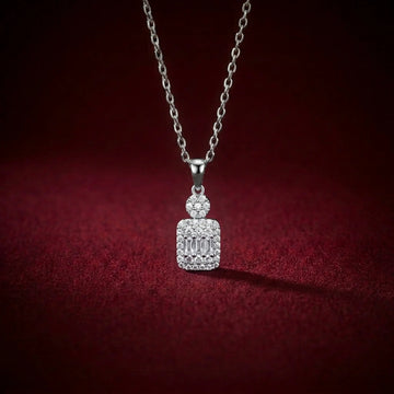 Diamond-Cut Halo Necklace [A]N210