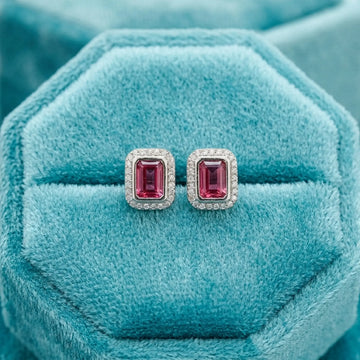 Crystal Ruby Velvet Earrings [A]E603