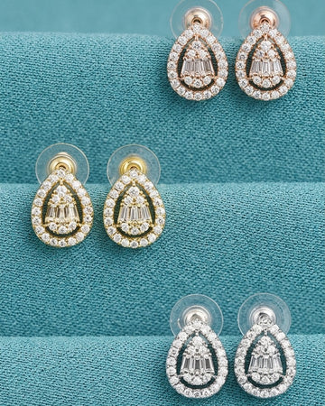 Teardrop Glam Earrings [E122]