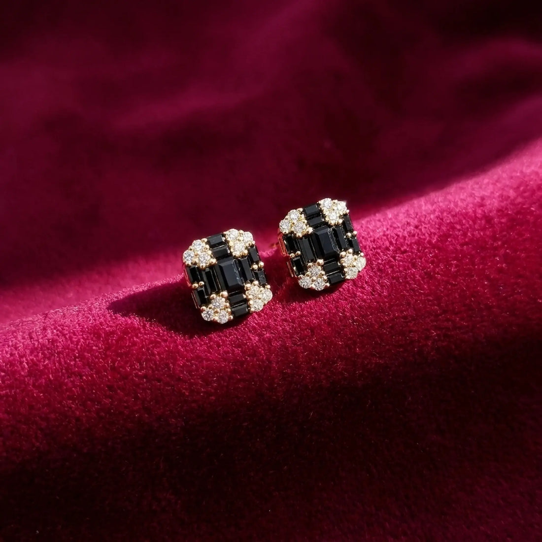 Midnight Mosaic Studs [A]E640