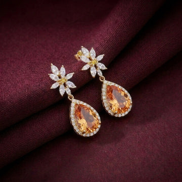 Honey Blossom Teardrop Earrings [A]E646
