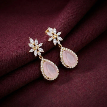 Blush Jasmine Teardrop Earrings [A]E647
