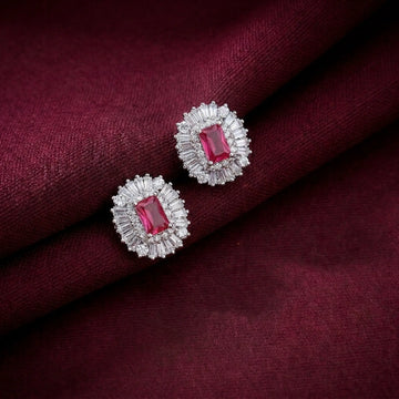 Royal Crimson Ballerina Studs [A]E650