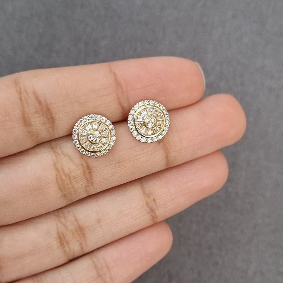 Golden Halo Circle Earrings [H]E566