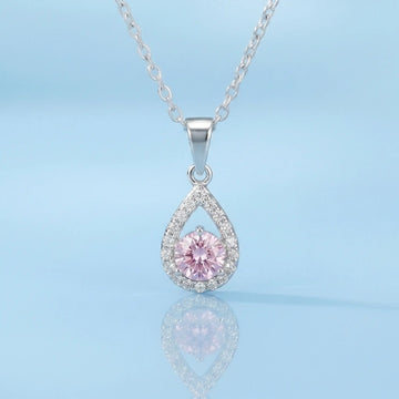 Blush Raindrop Necklace [H]N194