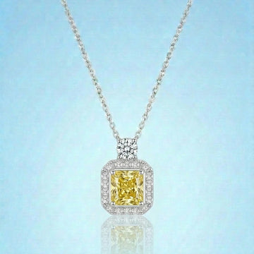 Royal Citrine Solitaire Necklace [H]N204