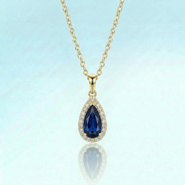 Imperial Sapphire Drop Necklace [H]N200