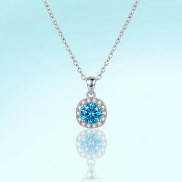The Blue Lagoon Halo Necklace [H]N196