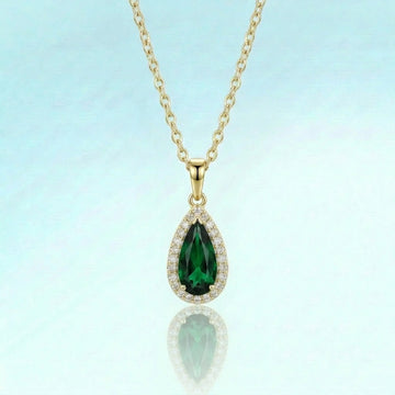Imperial Emerald Drop Necklace [H]N201