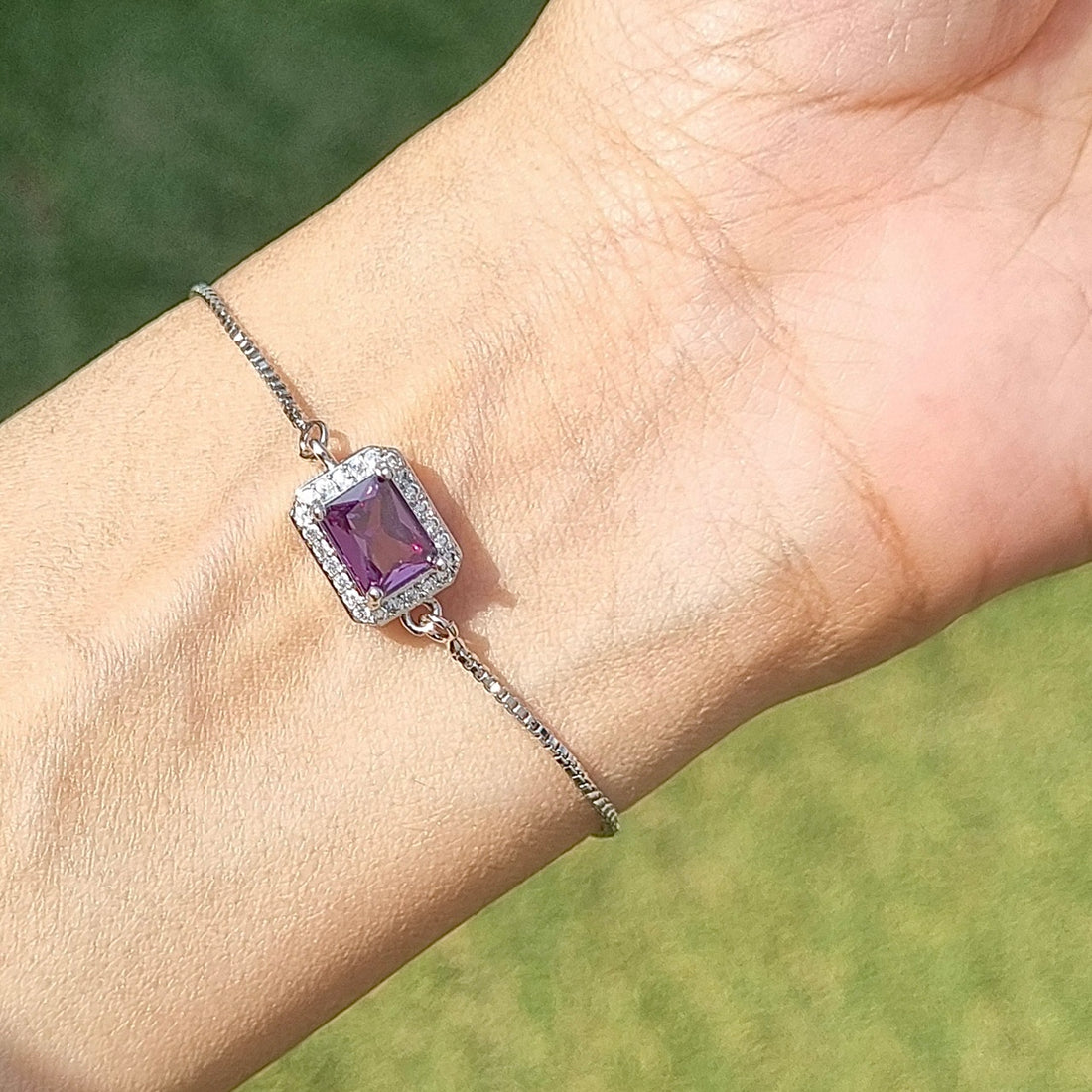 Amethyst Dazzle Bracelet [S]B117