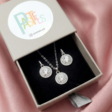 Diamond Disc Duo Jewelry Set [S024]