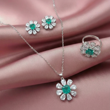DAISY DREAM SET; EARRINGS, NECKLACE AND RING S028