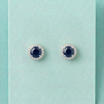 SAPPHIRE SOLITAIRE STUDS [S]E505