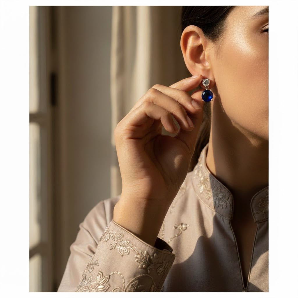 BLUE LAGOON EARRINGS [S]E536 - Pastels