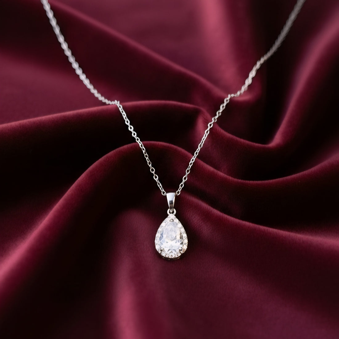 Diamond Drop Glamour Necklace [H]N183 - Pastels