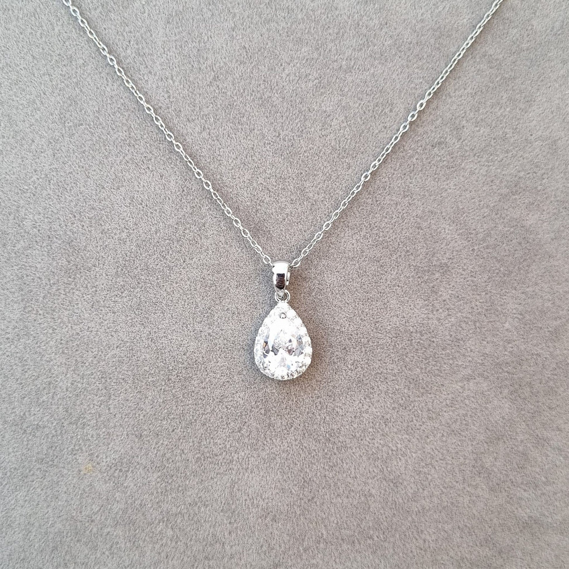 Diamond Drop Glamour Necklace [H]N183 - Pastels
