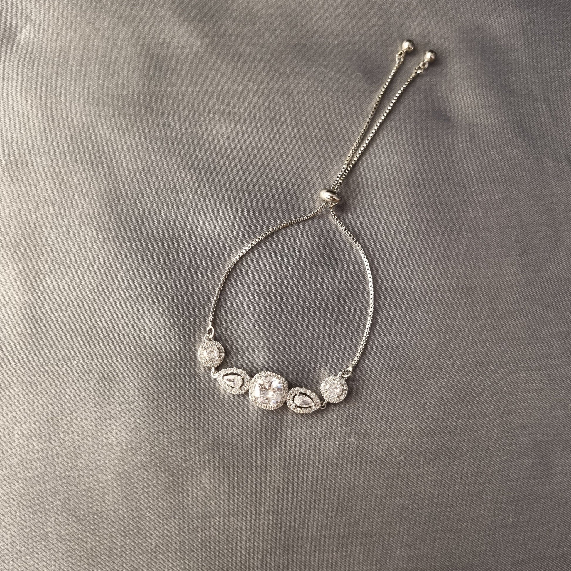 Diamond Halo Elegance Bracelet [S]B127 - Pastels