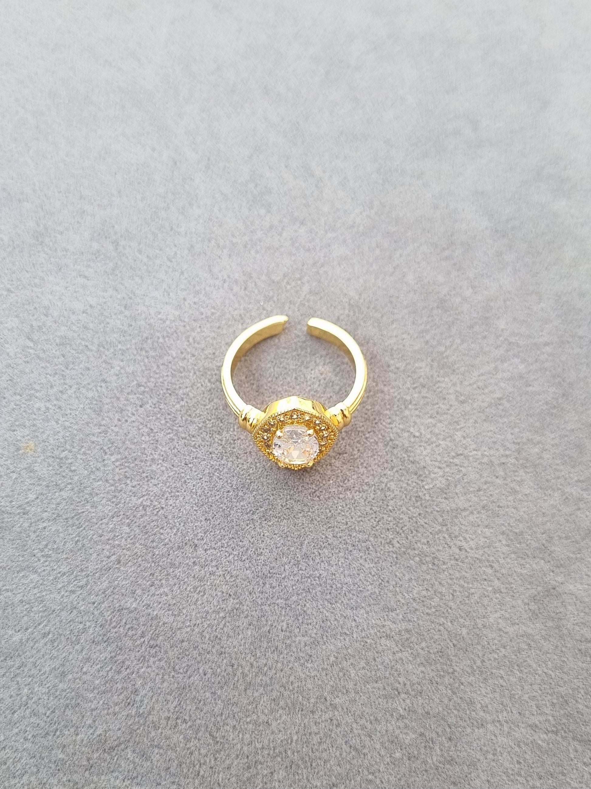 Diamond Halo Ring [M]R106 - Pastels