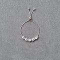 DROP-SHAPED CUBIC ZIRCONIA ADJUSTABLE BRACELET [S]B097 - Pastels